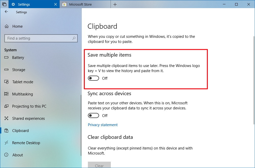 How to use clipboard in windows 10